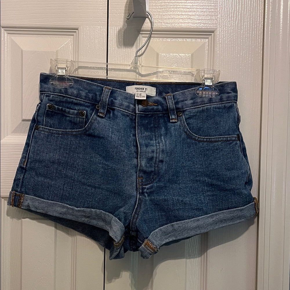 Forever 21 Dark Blue Jean Shorts